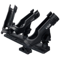 Scotty Triple Rod Holder & 3 Powerlock Rod Holders