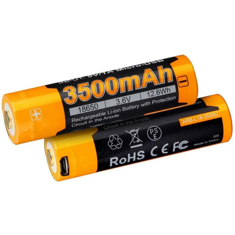 Picture of 18650 Rechargeable Battery + USB