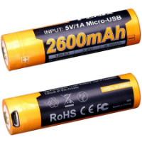 Fenix 18650 Rechargeable Battery + USB