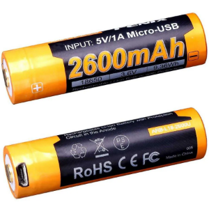 Fenix 18650 Rechargeable Battery + USB