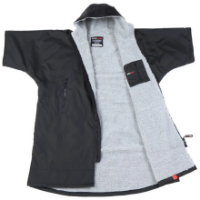 Dryrobe Advance Kid's Short Sleeve - Black / Grey
