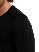 Icebreaker Men's Merino 200 Oasis Long Sleeve Crewe Thermal Top Black