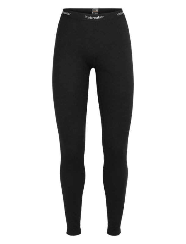 Icebreaker Women's Merino 200 Oasis Thermal Leggings in Black