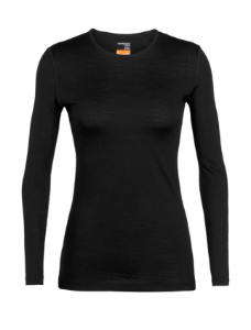 Icebreaker Women's Merino 200 Oasis Long Sleeve Crewe Thermal Top