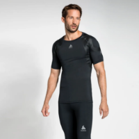 Odlo Active Spine Light Base Layer Top Thermal T-Shirt in Black