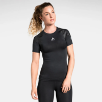 Odlo Active Spine Light Base Layer Top Women's Base Layer T Shirt in Black