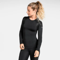 Odlo Active Spine Light L/S Base Layer Top Women's Base Layer in Black