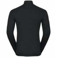 Odlo Men's ACTIVE WARM ECO Half-Zip Turtleneck Baselayer Top in Black