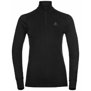 Odlo Women's ACTIVE WARM ECO Half-Zip Turtleneck Baselayer Top Thermal Top