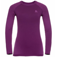 Odlo Women's PERFORMANCE WARM ECO Long-Sleeve Baselayer Thermal Top in Charisma