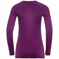 Odlo Women's PERFORMANCE WARM ECO Long-Sleeve Baselayer Thermal Top in Charisma