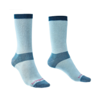 Bridgedale Liner Baselayer Coolmax 2 Pairs Women's Boot Socks in Sky Blue