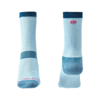 Bridgedale Liner Baselayer Coolmax 2 Pairs Women's Boot Socks in Sky Blue