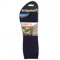 Bridgedale Liner Baselayer Thermal 2 Pairs Unisex Boot Socks in Navy