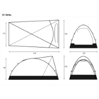 Crux X1 Strike 2 Man Tent Red