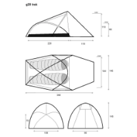 Lightwave g20 trek 2 Man Tent