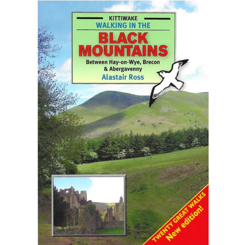 Kittiwake Press Walking in the Black Mountains - Between Hay-on-Wye, Brecon & Abergavenny