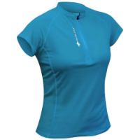 Raidlight Activ Run SS Shirt Mid Zip W in Blue