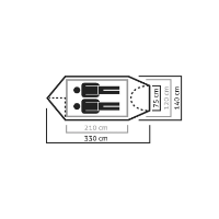 Salewa Sierra Leone II Tent - floor plan