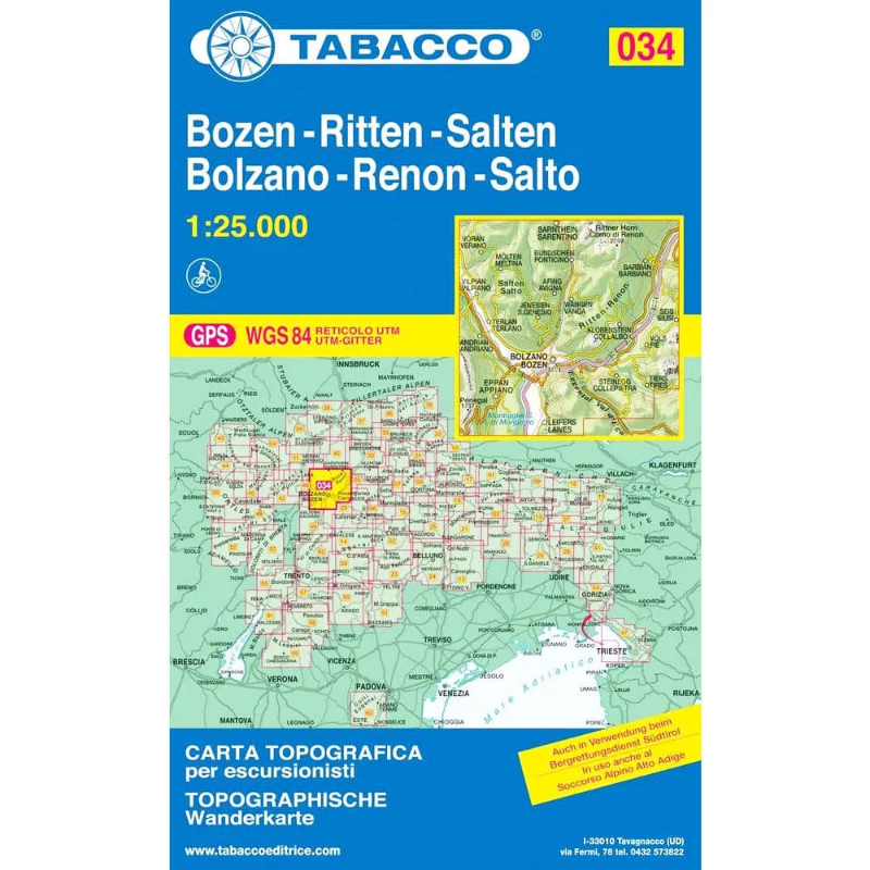 Tabacco Dolomites 1:25 000