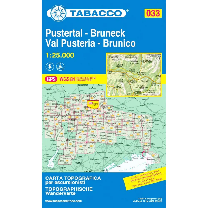 Tabacco Dolomites 1:25 000