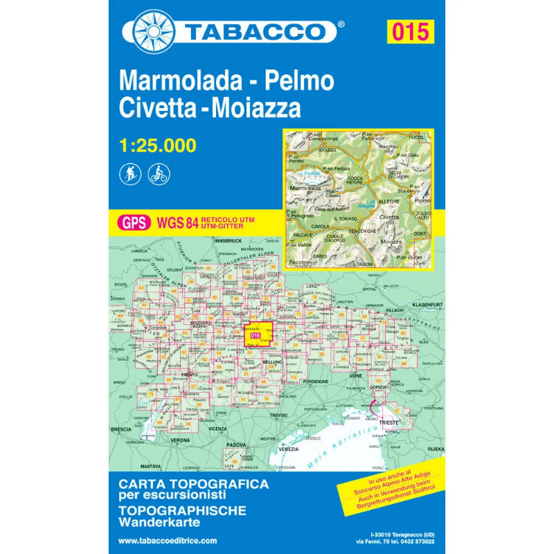 Tabacco Dolomites 1:25 000