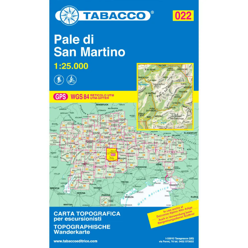 Tabacco Dolomites 1:25 000