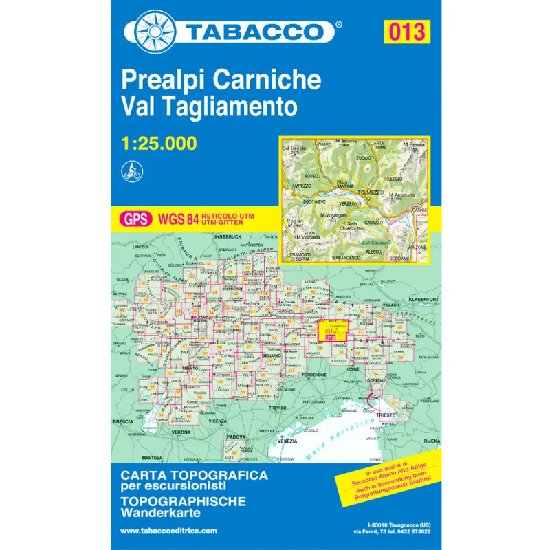 Tabacco Dolomites 1:25 000