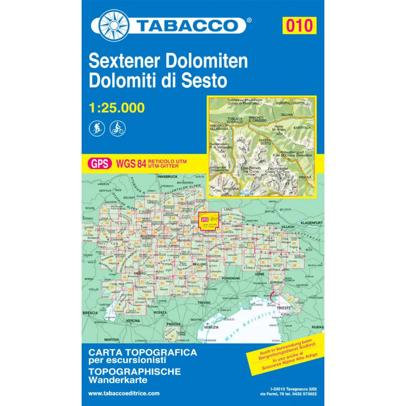 Tabacco Dolomites 1:25 000