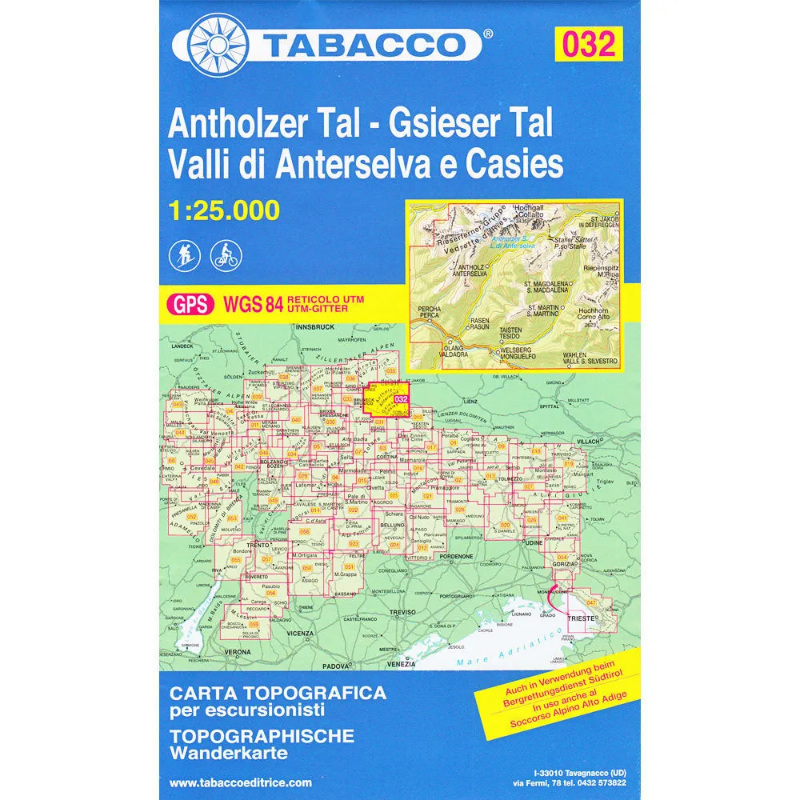 Tabacco Dolomites 1:25 000