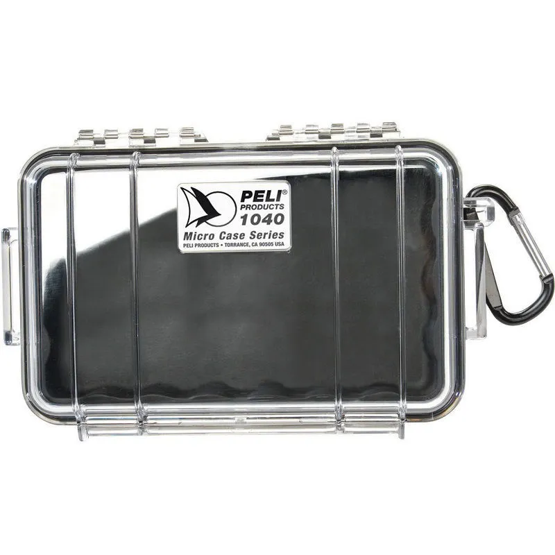 Peli Cases 1040 Microcase in Clear Black