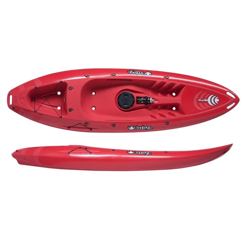 Tootega Pulse 85 Club Kayak in Firebrick Red