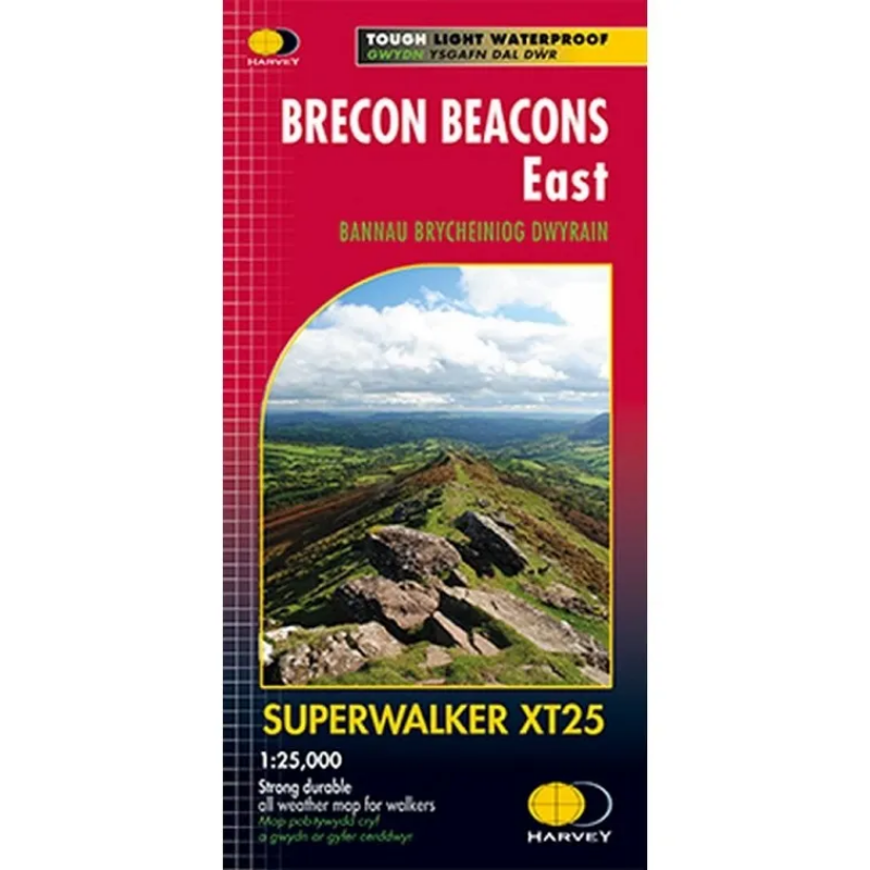 Harvey Maps Superwalker XT25 Brecon Beacons East
