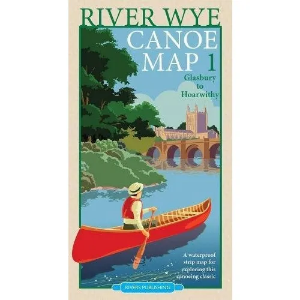 Rivers Publishing River Wye Canoe Map 1 - Glasbury to Hoarwithy