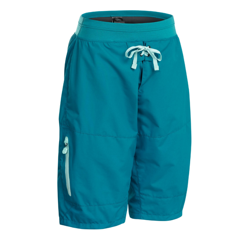 Palm Horizon Women's Shorts in Teal