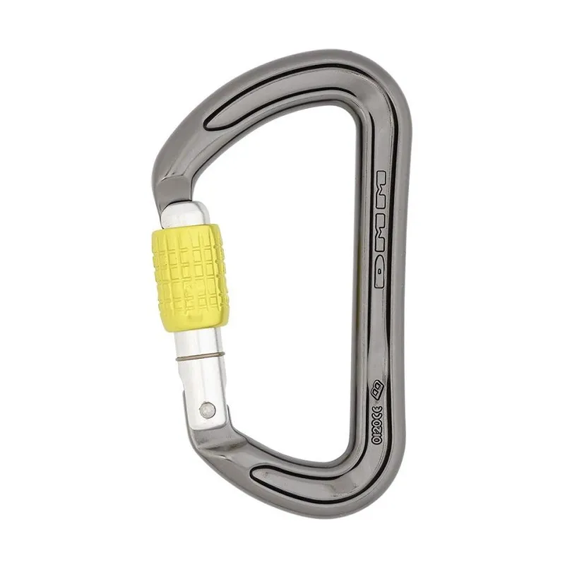 DMM Zodiac 12mm Keylock Screwgate Titanium Lime