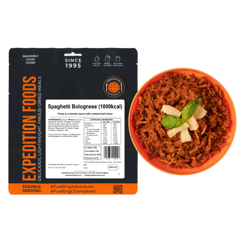 Expedition Foods Main Meal Extreme Energy Serving Spaghetti Bolognese