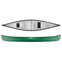 Silverbirch Canoes Broadland 16 Duracore Plus - Forest Green - Wood / Web Seats 