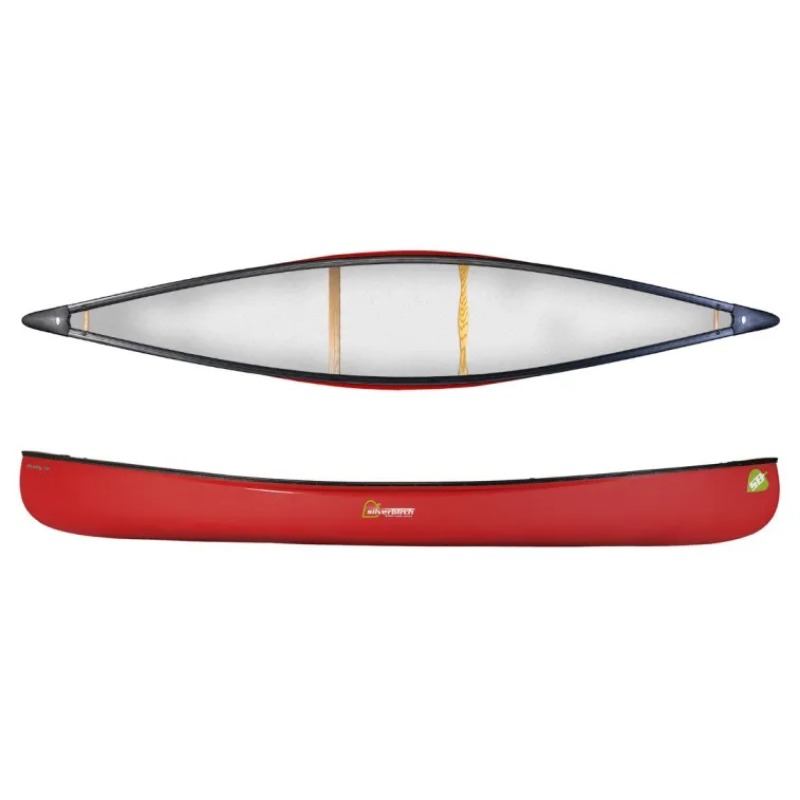 Silverbirch Canoes Firefly 14 Solo Duralite - Firebrick Red - Kneeling Thwart 