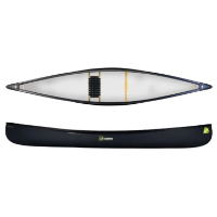 Silverbirch Canoes Firefly 14 Solo Duralite - Jet Black - Wood Web Seat  