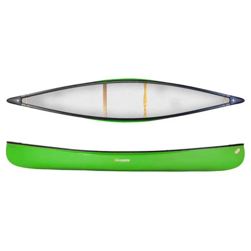 Silverbirch Canoes Firefly 14 Solo Duralite - Lime Green - Kneeling Thwart 