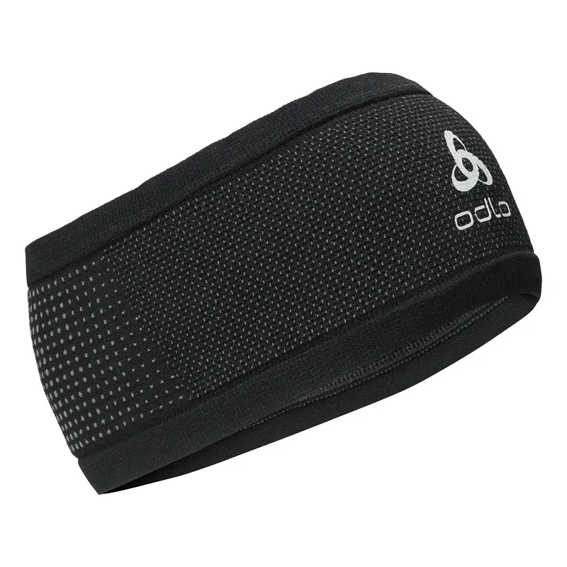 Odlo VELOCITY CERAMIWARM Headband in Black Steel Grey