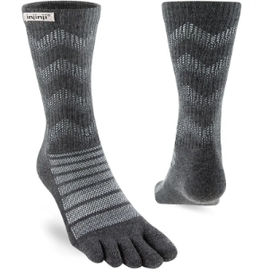Injinji Outdoor Midweight Crew Socks in Slate