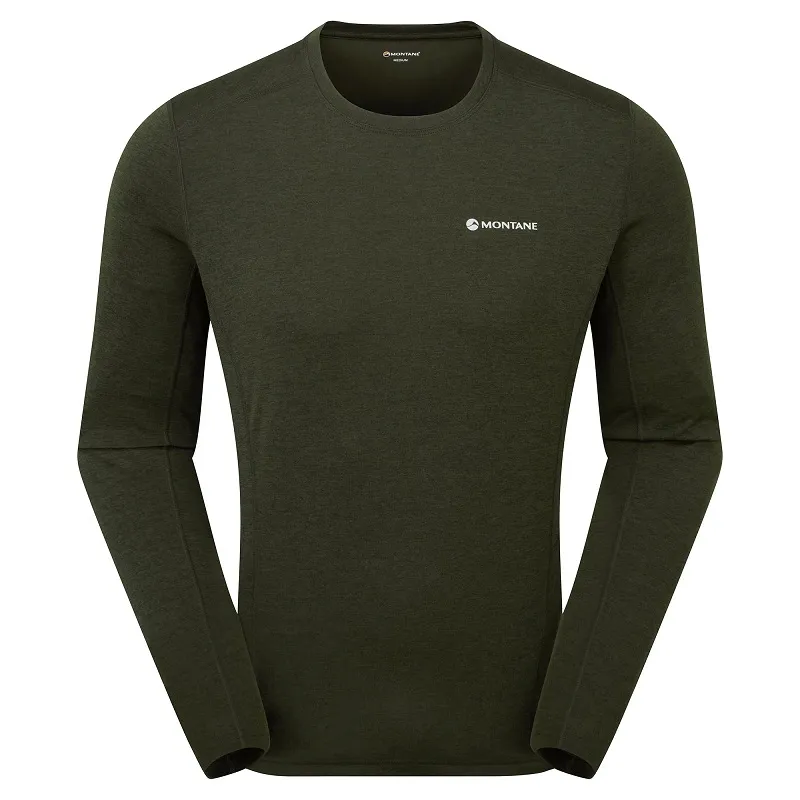 Montane Men's Dart Long Sleeve T-Shirt in Oak Green