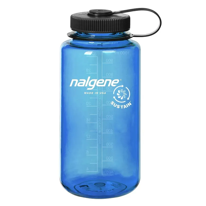 Nalgene Wide Mouth Tritan 1L Sustain in Slate Blue