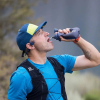 LifeStraw Peak Series Collapsible Squeeze 650ml Bottle with Filter in Mountain Blue