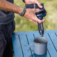 LifeStraw Peak Series Collapsible Squeeze 650ml Bottle with Filter in Mountain Blue
