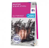 Ordnance Survey Landranger 1:50 000 Laminated 43 - Braemar & Blair Atholl