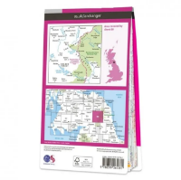 Ordnance Survey Landranger 1:50 000 Laminated 80 - Cheviot Hills & Kielder Forest