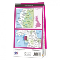 Ordnance Survey Landranger 1:50 000 Laminated 89 - West Cumbria